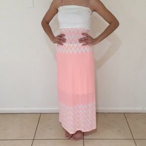 Pink/white striped dress Size Sm